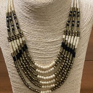 Vintage African Style Tribal Necklace Boho